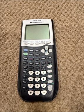 Texas Instruments 84 Plus Graphing Calculator in Black & White with Cover